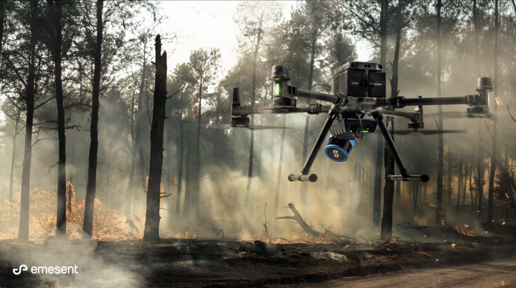 Emesent Hovermap lidar wildfire